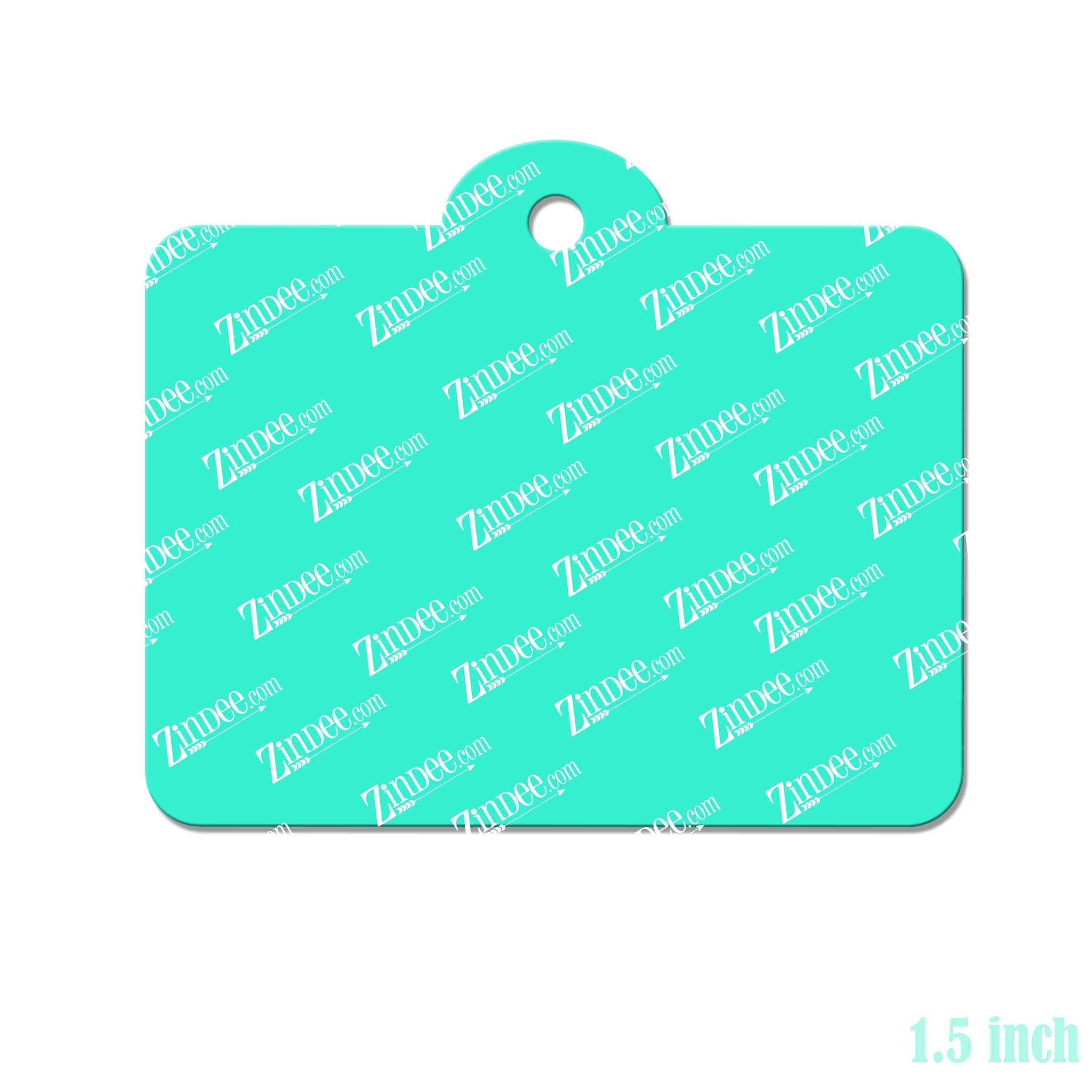 Identification Tag – Mini Acrylic Charm Blank (1.5") | Optional Sticker or UV DTF - Image 2