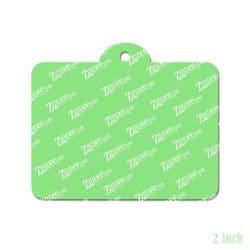 Alternative view of Identification Tag – Acrylic Keychain Blank (2") | Optional Sticker or UV DTF