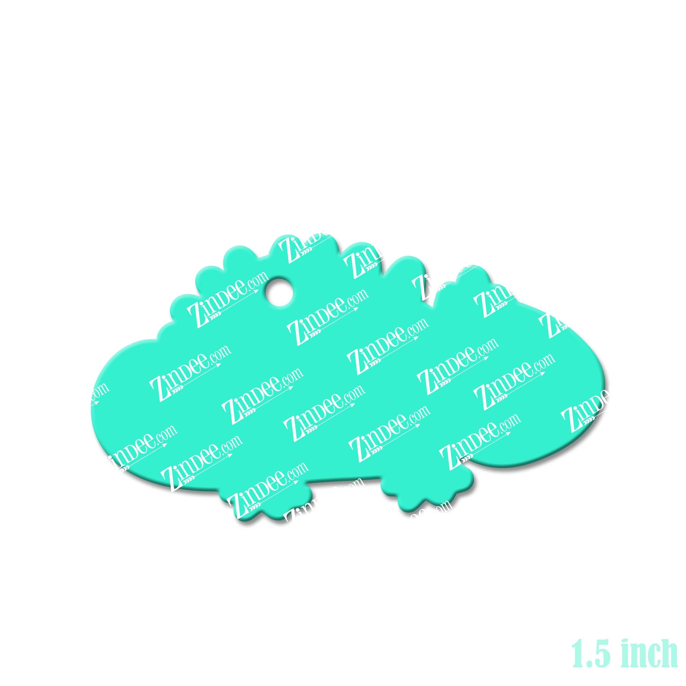 Iguana – Mini Acrylic Charm Blank (1.5") | Optional Sticker or UV DTF - Image 2