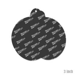 Alternative view of Jack O Lantern Cookie – Acrylic Keychain Blank (3") | Optional Sticker or UV DTF