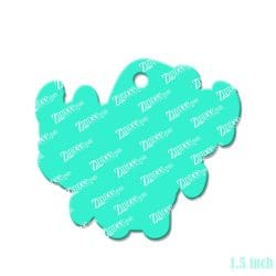 Alternative view of Jolly Reindeer – Mini Acrylic Charm Blank (1.5") | Optional Sticker or UV DTF