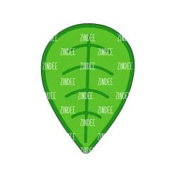 Leaf – Mini Acrylic Charm Blank (1.5") | Optional Sticker or UV DTF