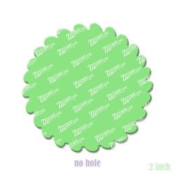 Alternative view of Leafy Circle – Acrylic Badge Reel Blank (2") No Hole | Optional Sticker or UV DTF