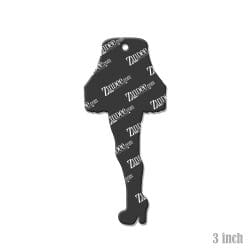 Alternative view of Leg Lamp – Acrylic Keychain Blank (3") | Optional Sticker or UV DTF