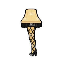 Leg Lamp – Acrylic Keychain Blank (3") | Optional Sticker or UV DTF