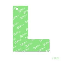 Alternative view of Letter L – Acrylic Keychain Blank (2") | Optional Sticker or UV DTF