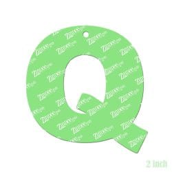 Alternative view of Letter Q – Acrylic Keychain Blank (2") | Optional Sticker or UV DTF