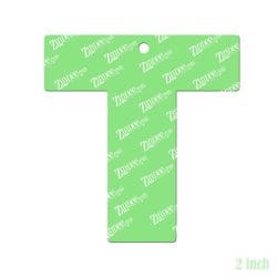 Alternative view of Letter T – Acrylic Keychain Blank (2") | Optional Sticker or UV DTF