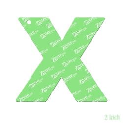 Alternative view of Letter X – Acrylic Keychain Blank (2") | Optional Sticker or UV DTF