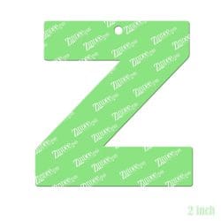 Alternative view of Letter Z – Acrylic Keychain Blank (2") | Optional Sticker or UV DTF