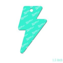 Alternative view of Lightning Pencil – Mini Acrylic Charm Blank (1.5") | Optional Sticker or UV DTF