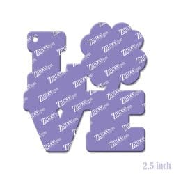 Alternative view of Love Clover – Acrylic Keychain Blank (2.5") | Optional Sticker or UV DTF