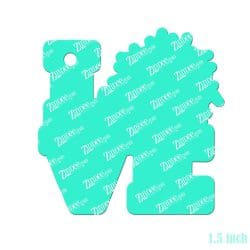 Alternative view of Love Crown of Thorns – Mini Acrylic Charm Blank (1.5") | Optional Sticker or UV DTF