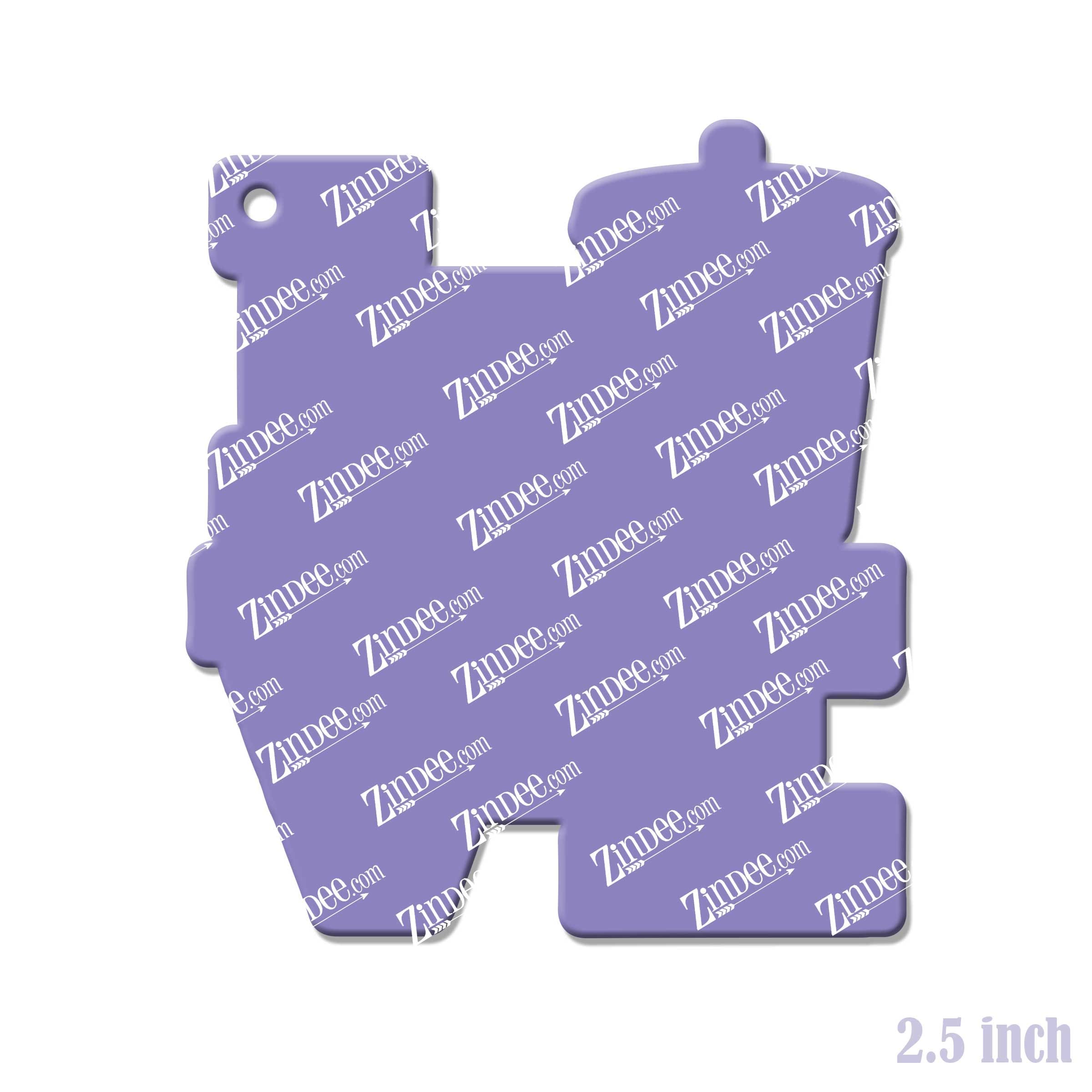 Love Iced Coffee – Acrylic Keychain Blank (2.5") | Optional Sticker or UV DTF - Image 2