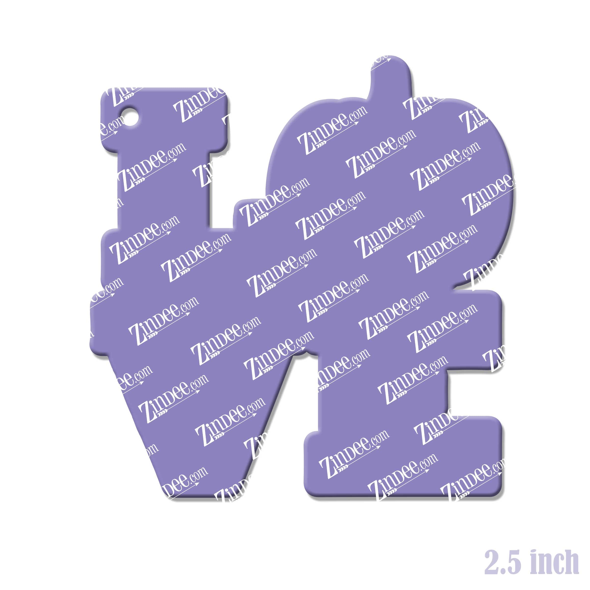Love Pumpkin – Acrylic Keychain Blank (2.5") | Optional Sticker or UV DTF - Image 2