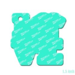 Alternative view of Love Scrubs – Mini Acrylic Charm Blank (1.5") | Optional Sticker or UV DTF