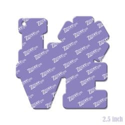 Alternative view of Love Star of Life – Acrylic Keychain Blank (2.5") | Optional Sticker or UV DTF