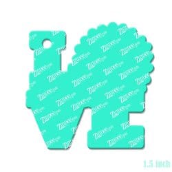 Alternative view of Love Sunflower – Mini Acrylic Charm Blank (1.5") | Optional Sticker or UV DTF