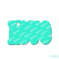 Alternative view of Love (word) – Mini Acrylic Charm Blank (1.5") | Optional Sticker or UV DTF