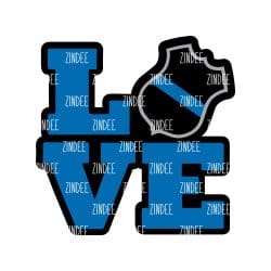 Love Police – Acrylic Keychain Blank (2.5") | Optional Sticker or UV DTF