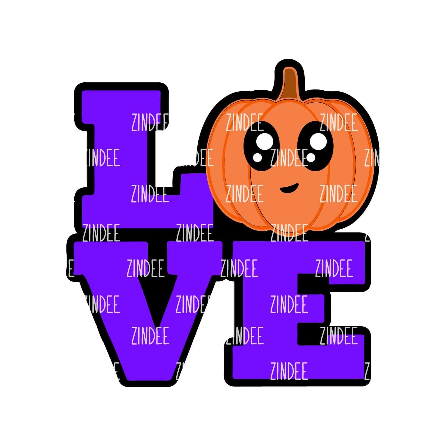 Love Pumpkin – Acrylic Keychain Blank (2.5") | Optional Sticker or UV DTF