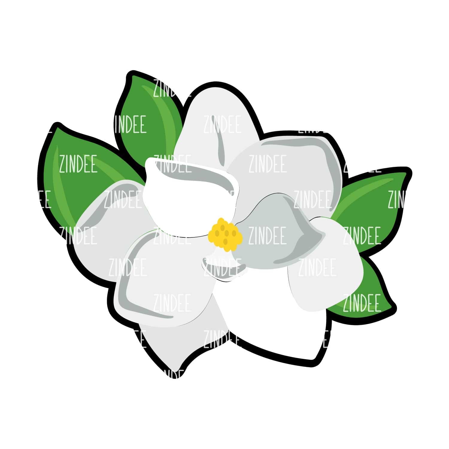 Magnolia – Acrylic Badge Reel Blank (2") No Hole | Optional Sticker or UV DTF