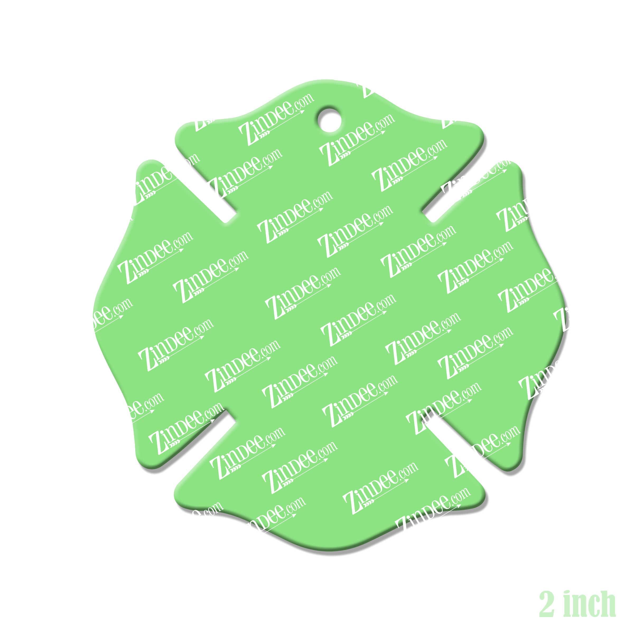 Maltese Cross – Acrylic Keychain Blank (2") | Optional Sticker or UV DTF - Image 2