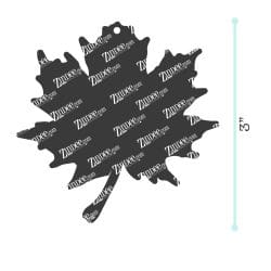 Alternative view of Maple Leaf – Acrylic Keychain Blank (3") | Optional Sticker or UV DTF
