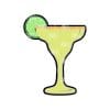 Margarita with Lime – Acrylic Keychain Blank (3") | Optional Sticker or UV DTF