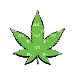 Marijuana Leaf – Acrylic Keychain Blank (3") | Optional Sticker or UV DTF