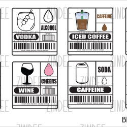 Beverage Labels SVG (DOWNLOAD)