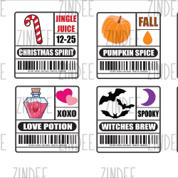 Holiday Labels SVG (DOWNLOAD)