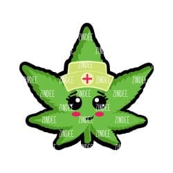 Medical Marijuana – Mini Acrylic Charm Blank (1.5") | Optional Sticker or UV DTF