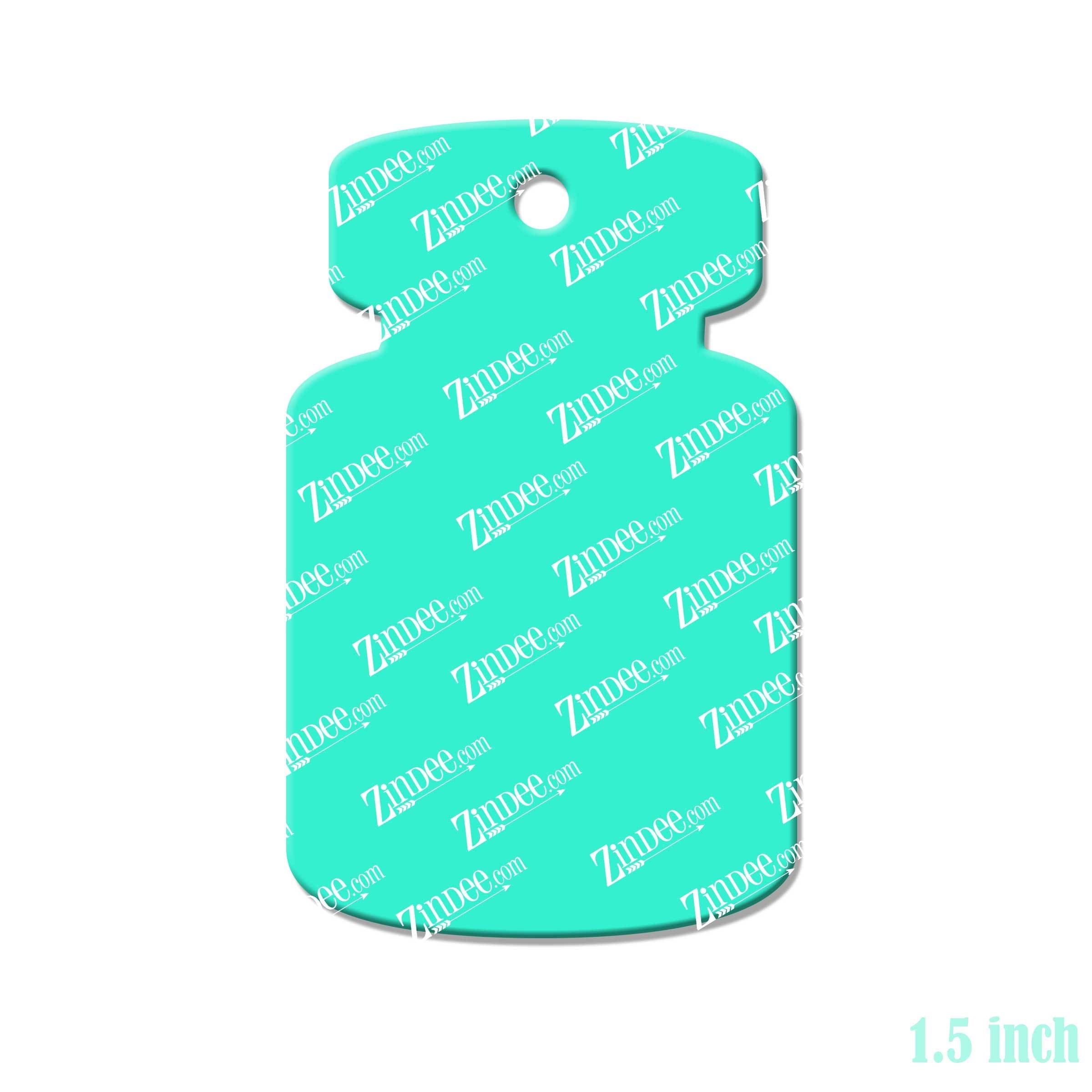 Medicine Vial – Mini Acrylic Charm Blank (1.5") | Optional Sticker or UV DTF - Image 2