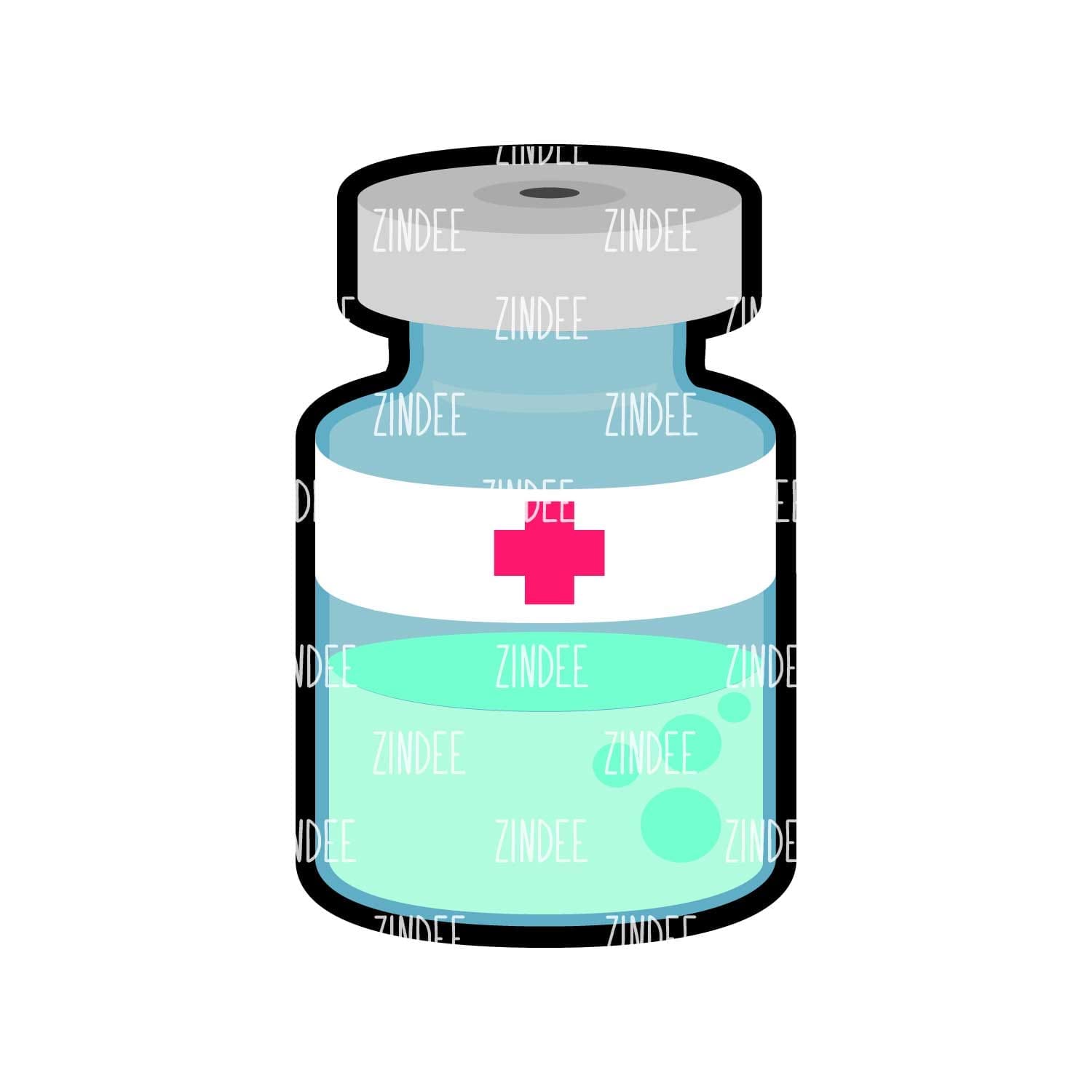 Medicine Vial – Mini Acrylic Charm Blank (1.5") | Optional Sticker or UV DTF