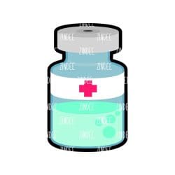 Medicine Vial – Acrylic Keychain Blank (2.5") | Optional Sticker or UV DTF