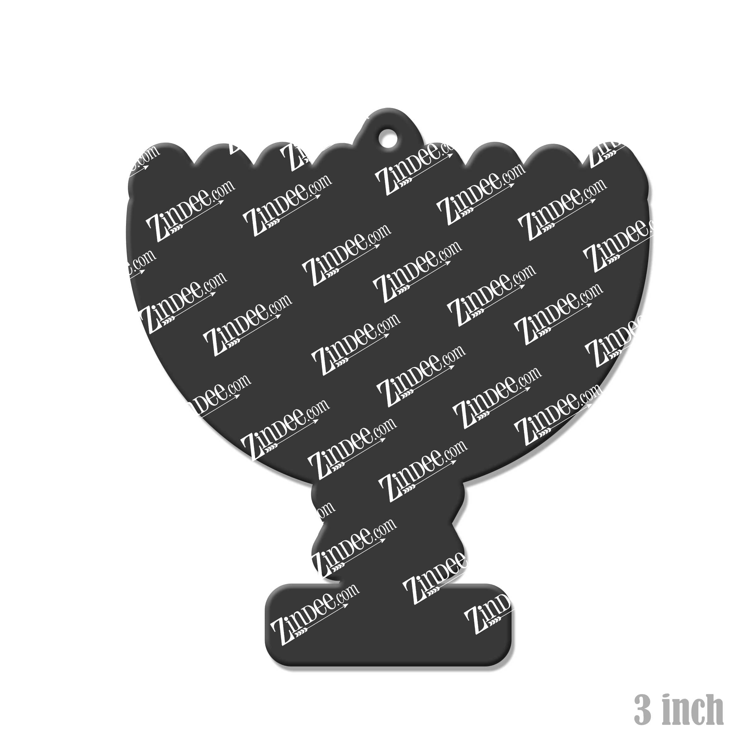 Menorah – Acrylic Keychain Blank (3") | Optional Sticker or UV DTF - Image 2