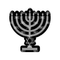 Menorah – Acrylic Keychain Blank (3") | Optional Sticker or UV DTF