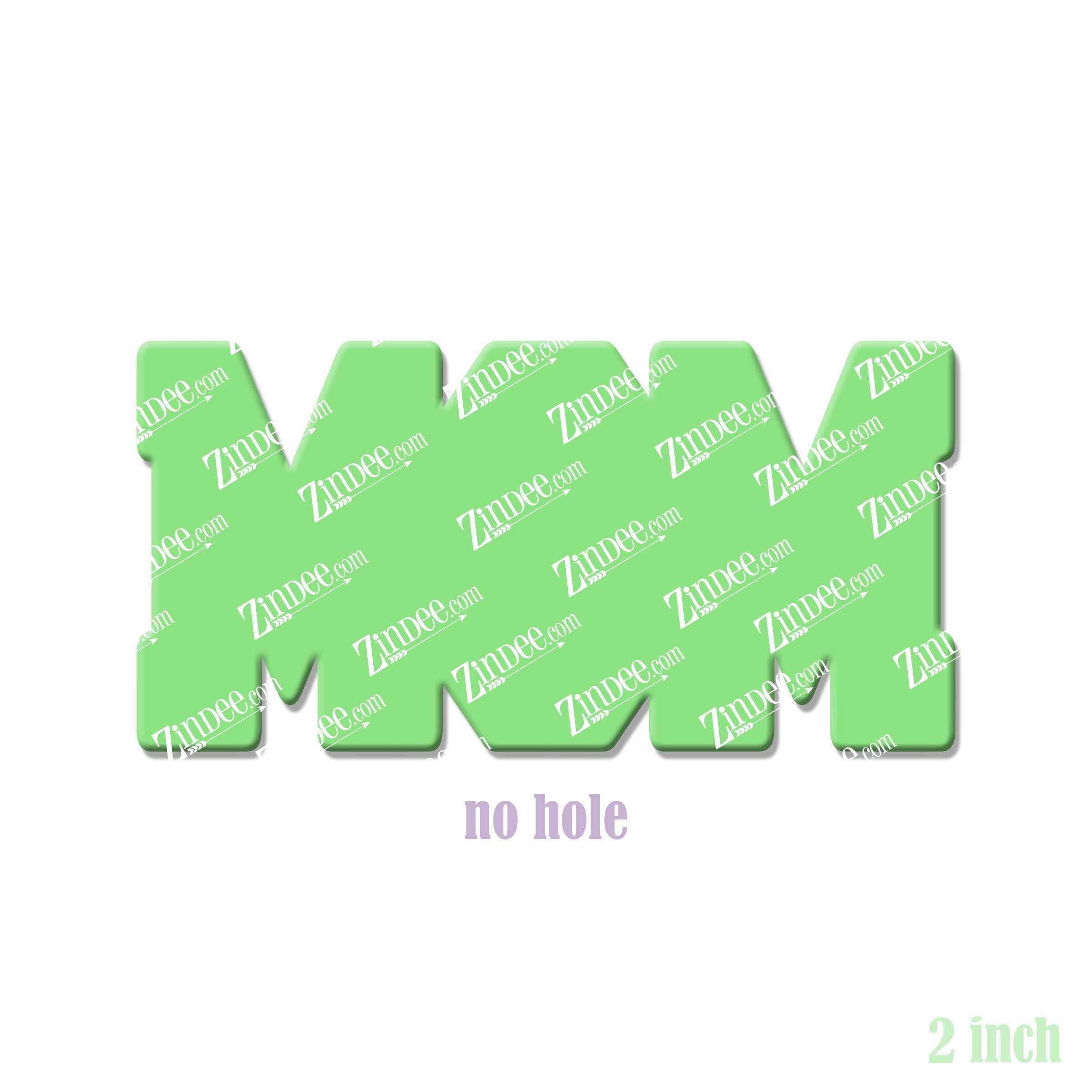 Mom (word) – Acrylic Badge Reel Blank (2") No Hole | Optional Sticker or UV DTF - Image 2