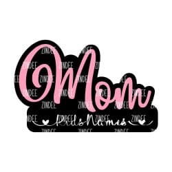 Mom with Space – Acrylic Badge Reel Blank (2") No Hole | Optional Sticker or UV DTF