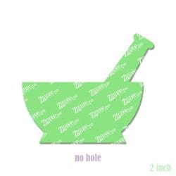 Alternative view of Mortar and Pestle – Acrylic Badge Reel Blank (2") No Hole | Optional Sticker or UV DTF