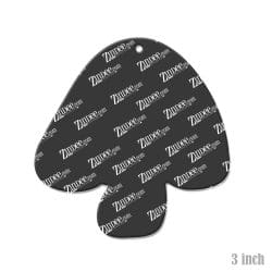 Alternative view of Mushroom – Acrylic Keychain Blank (3") | Optional Sticker or UV DTF