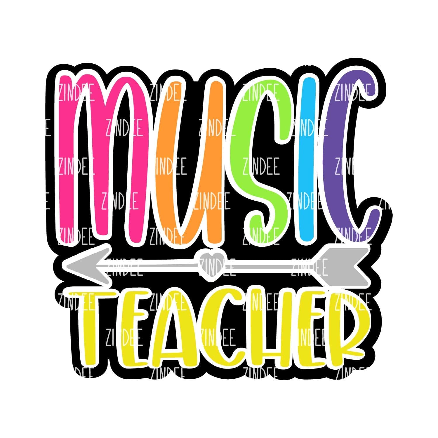 Music Teacher – Acrylic Keychain Blank (3") | Optional Sticker or UV DTF