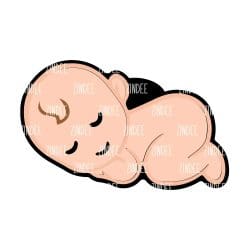 Newborn – Mini Acrylic Charm Blank (1.5") | Optional Sticker or UV DTF