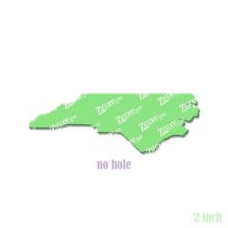 Alternative view of North Carolina – Acrylic Badge Reel Blank (2") No Hole | Optional Sticker or UV DTF