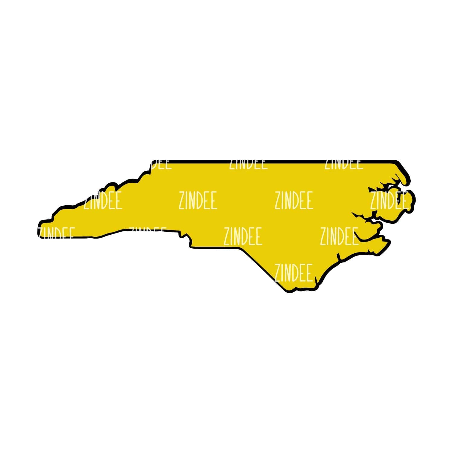 North Carolina – Acrylic Badge Reel Blank (2") No Hole | Optional Sticker or UV DTF