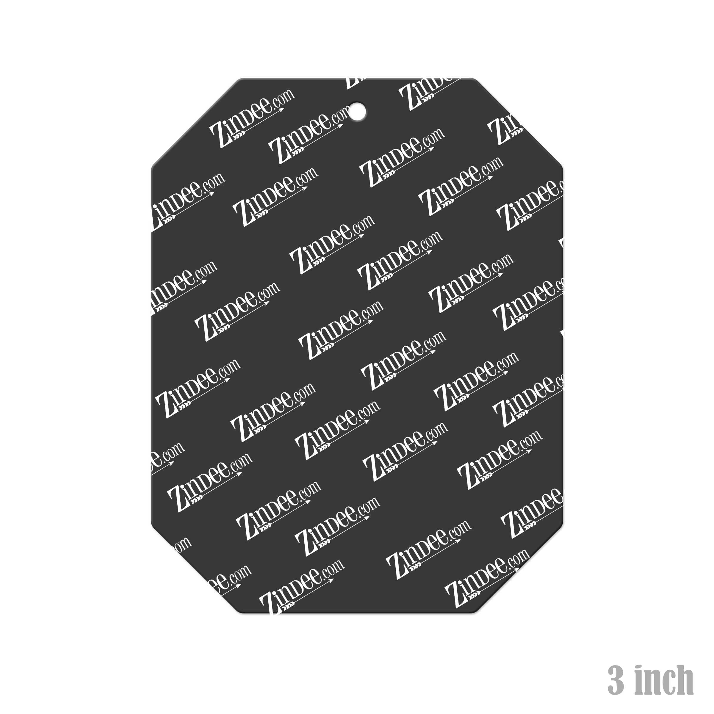Number 0 – Acrylic Keychain Blank (3") | Optional Sticker or UV DTF - Image 2