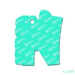 Alternative view of Nurse Monogram – Mini Acrylic Charm Blank (1.5") | Optional Sticker or UV DTF