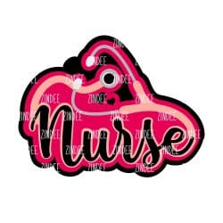 Nurse Stethoscope – Acrylic Keychain Blank (2.5") | Optional Sticker or UV DTF