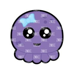 Octopus Baby – Mini Acrylic Charm Blank (1.5") | Optional Sticker or UV DTF